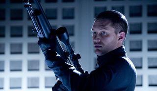 This Means War Tom Hardy readies his sniper rifle