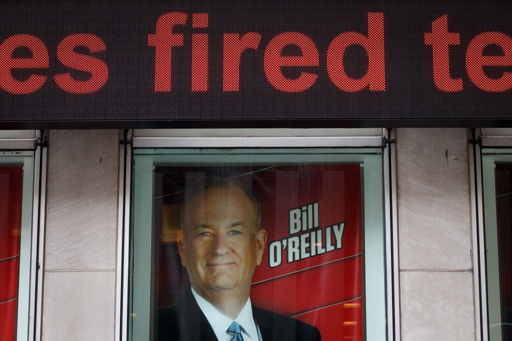 A poster of Bill O&amp;#039;Reilly.