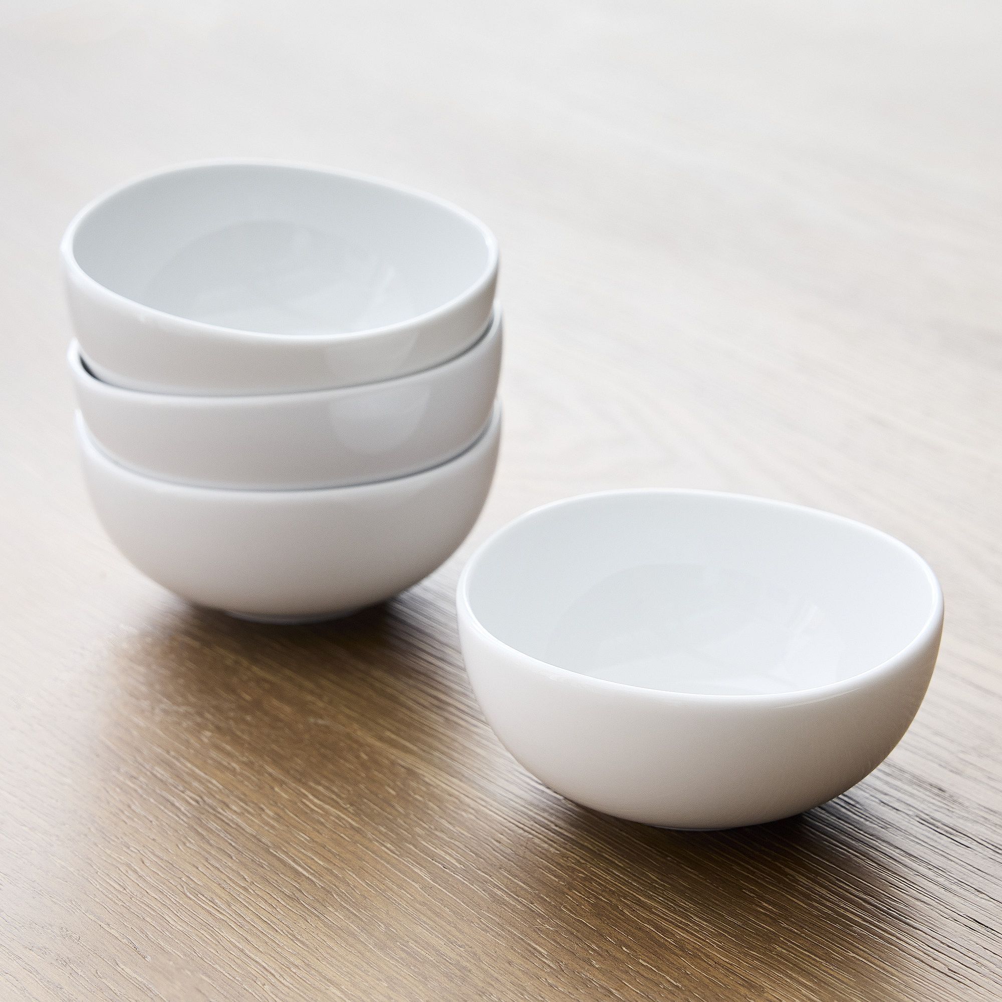 Organic Porcelain Dip Bowls (Set of 4)