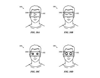 Images from an Apple patent for Vision Pro display