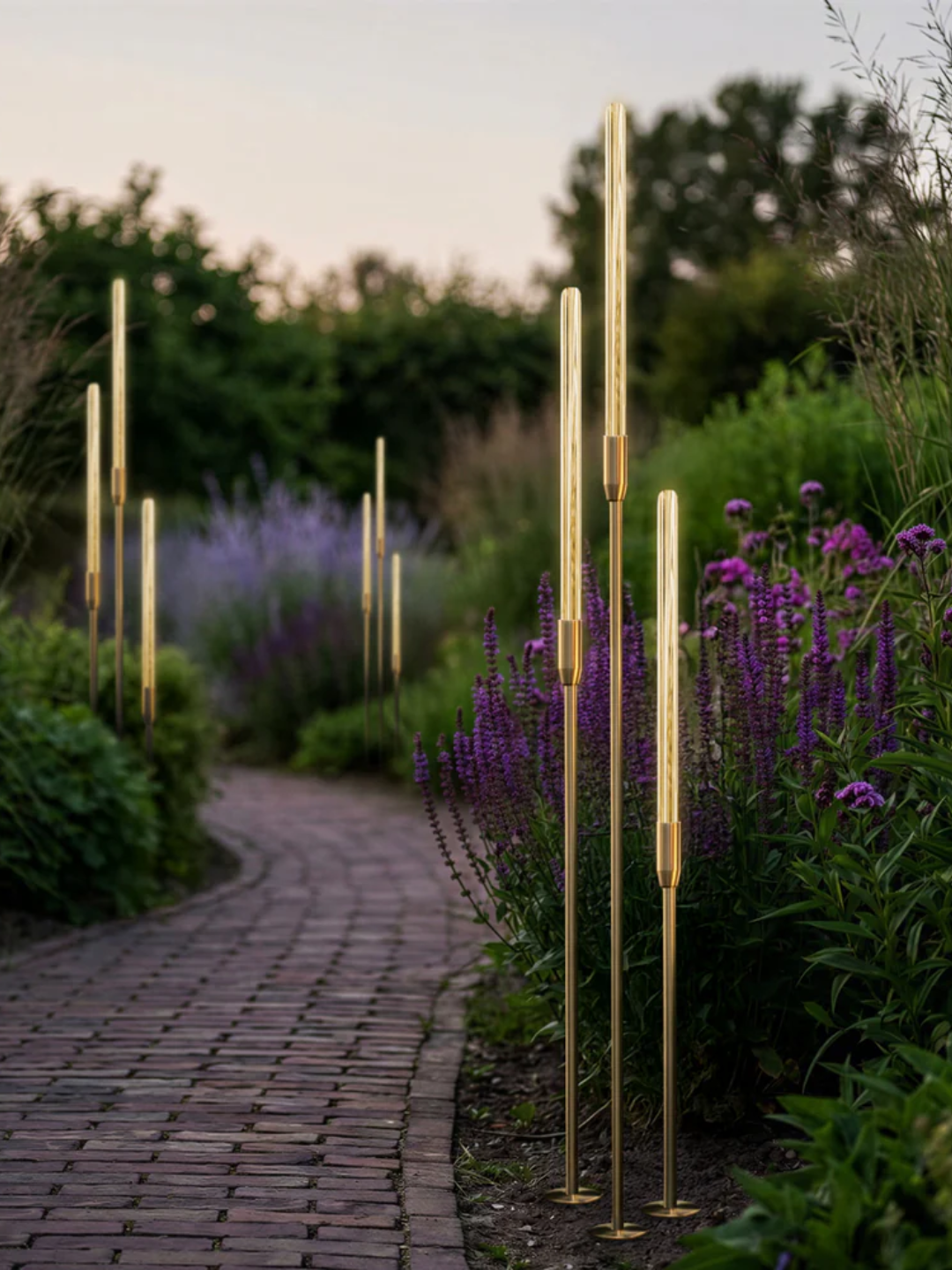 A set of three garden lights from Pooky