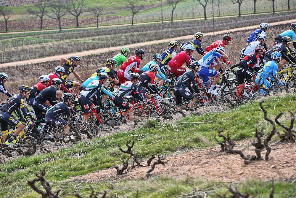 Scenery along the route of stage 5 at Paris-Nice