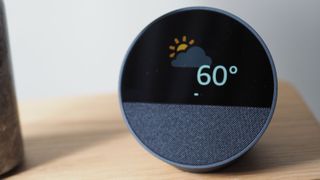 an amazon echo spot device