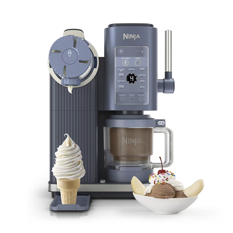 SharkNinja, Ninja CREAMi Scoop &amp;amp; Swirl Soft Serve Ice Cream Machine in Navy