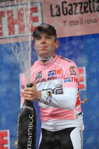 Cadel Evans in lead, Giro d'Italia 2010, stage 2