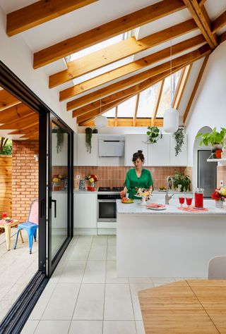 Portnoy Kitchen - Replacing a badly-built extension gave Ellie and Nick the chance to create a bespoke space for family and floppy-eared pets