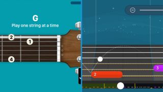Simply Guitar (L) vs Yousician (R): Practice modes