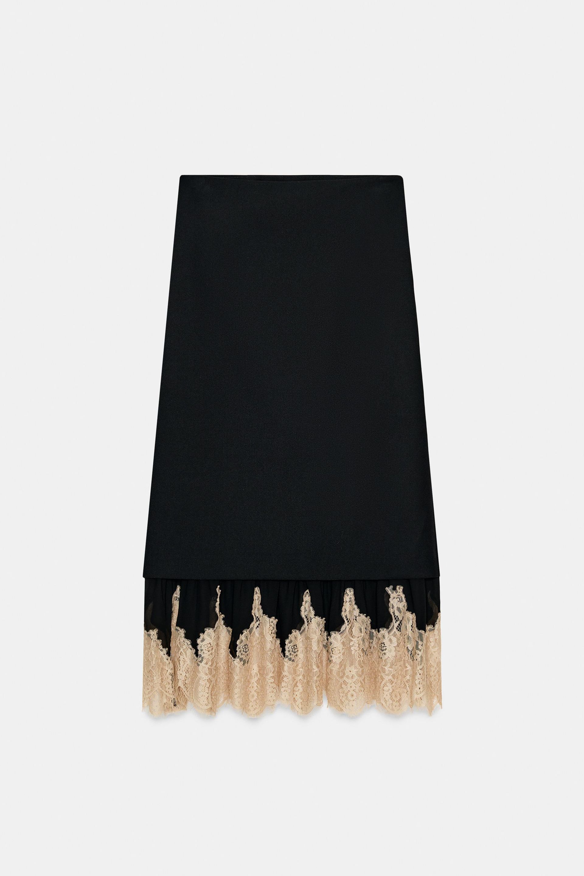 Zw Collection Combined Lace Skirt