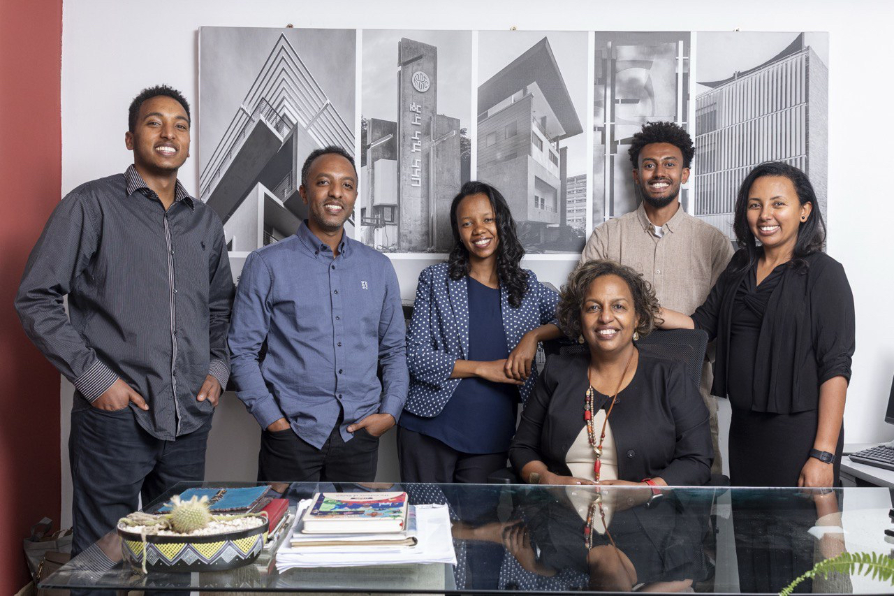 group portrait photo of the team from Ethiopia, RAAS Architects