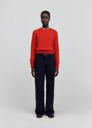 Rosh Crewneck in Poppy Red