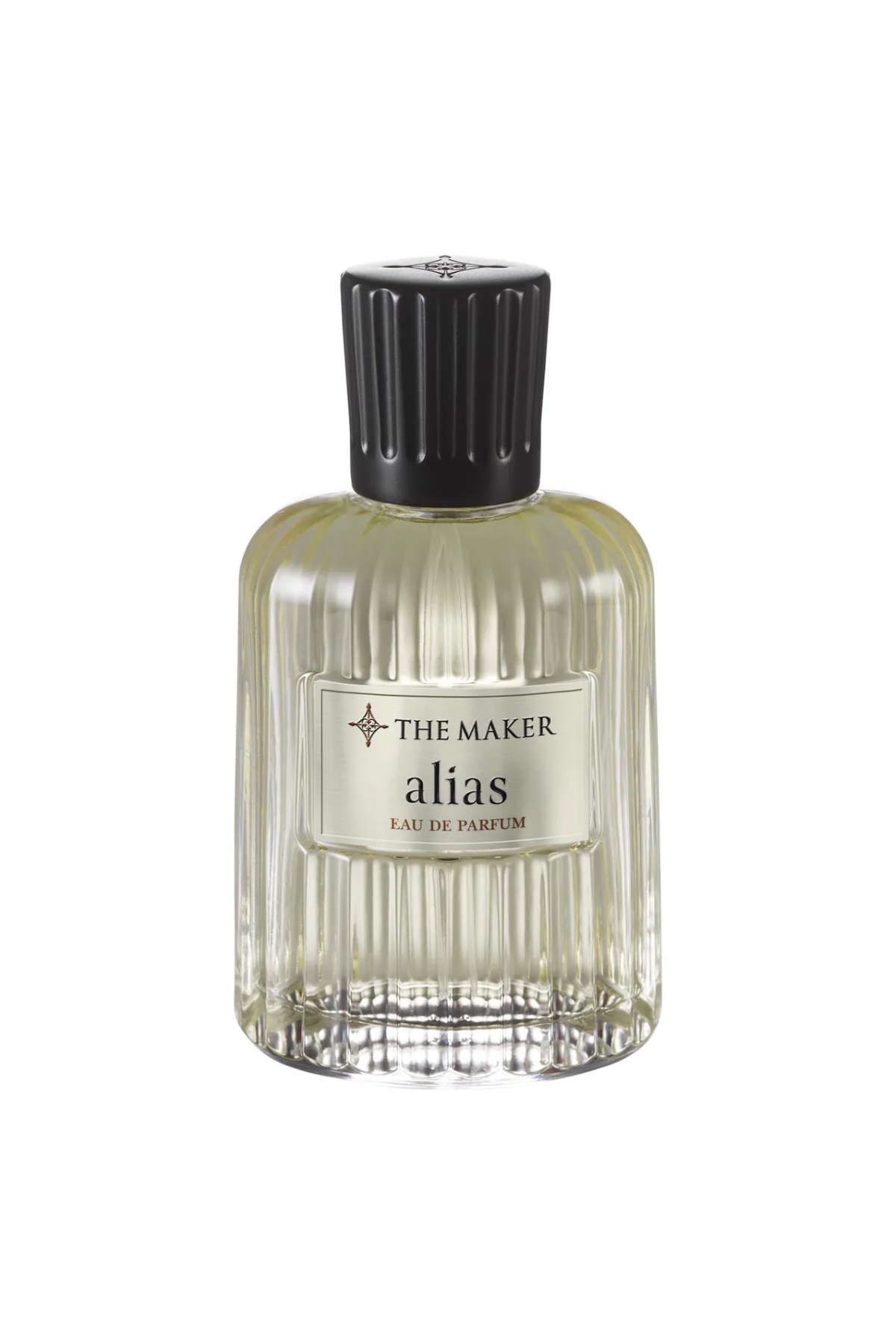A bottle of The Maker Alias fragrance.