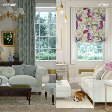 living room makeover before and after