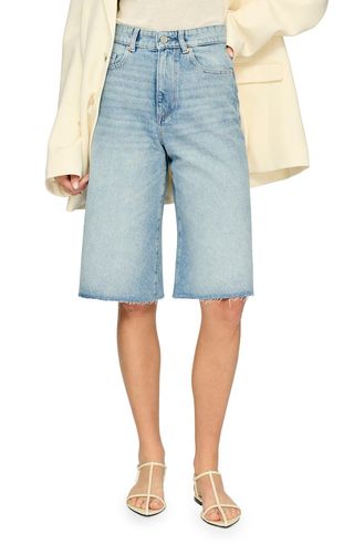 Lucila Cutoff-Bermuda-Jeansshorts mit hoher Taille