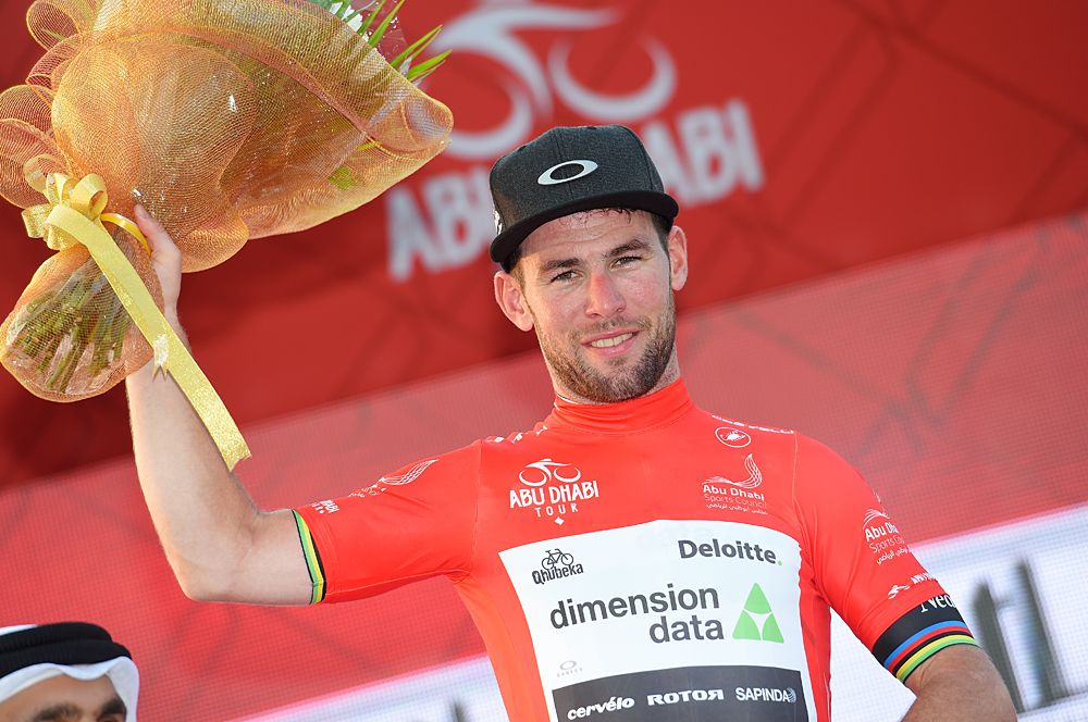 Mark Cavendish takes the overall lead after stage 2 at stage 2 at 2016 Abu Dhabi Tour