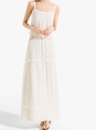 Massimo Dutti long silk dress with lace, was £125, now £69.95