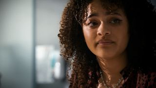 Briana Shann makes a welcome return as Mia, who she portrayed in Holby City from 2017 until 2021.