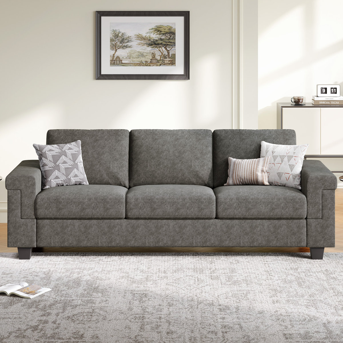 Latitude Run&amp;reg; Modern Upholstered Sofa Couch for Living Room Apartment Office &amp;amp; Reviews | Wayfair