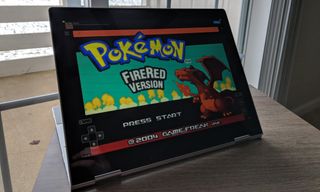 Chromebook with FireRed emulator