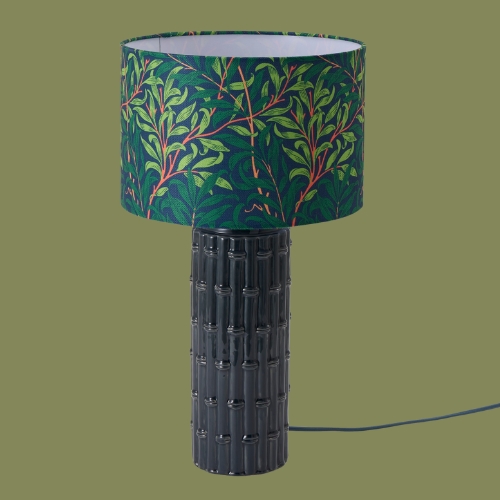 Habitat x Morris &amp;amp; Co, Blackthorn Cane Ceramic Table Lamp