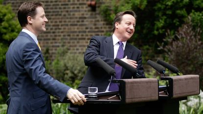 Nick Clegg and David Cameron, May 2012