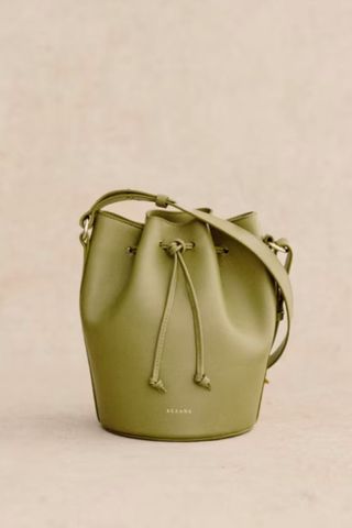 Sezane pistacchio farrow bag