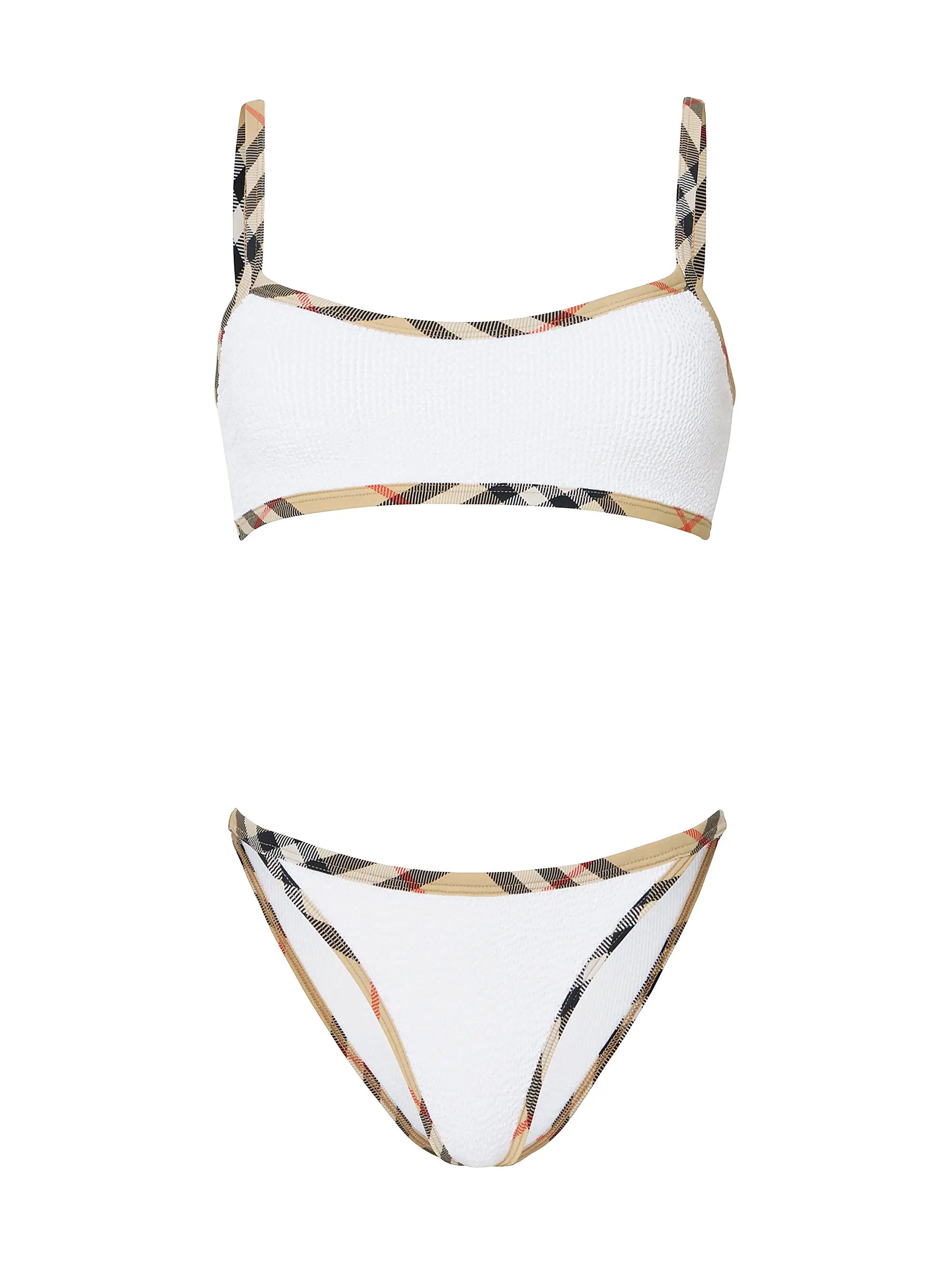 Burberry X Hunza G Tyler Check Trim Bikini