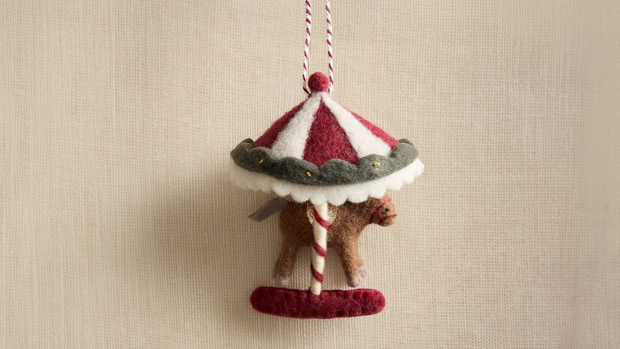 Zara Wool Horse Christmas tree decoration&amp;nbsp;