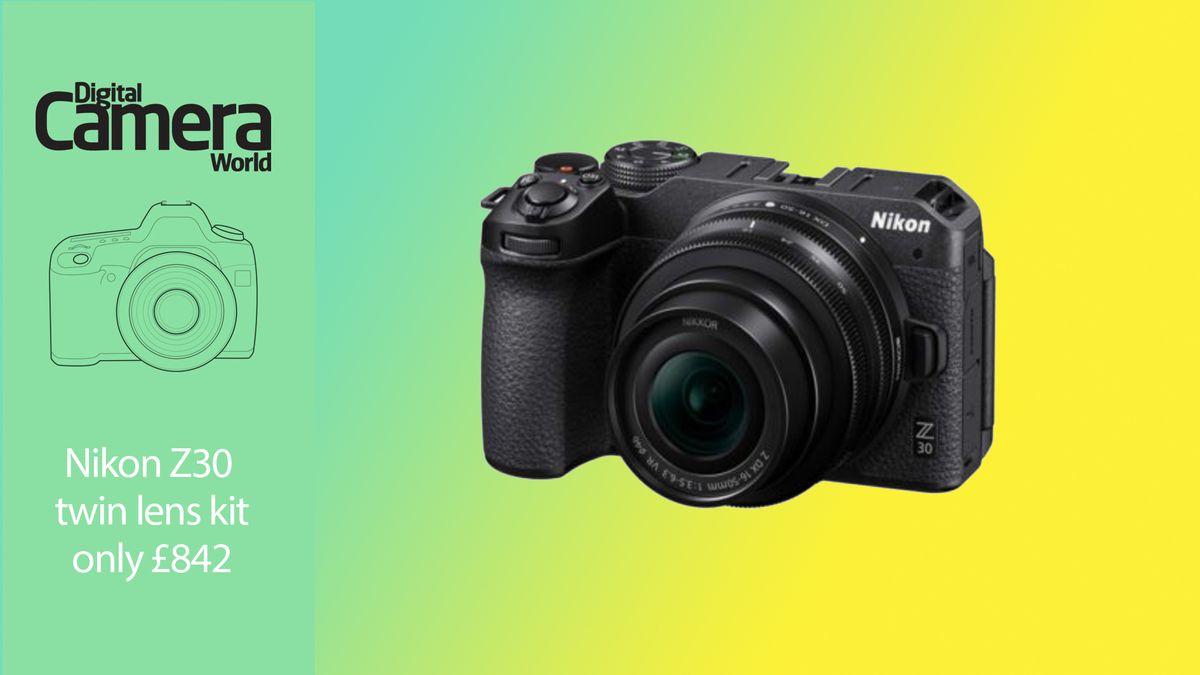 Nikon Z30 twin lens mirrorless camera kit is only £842 - that's lowest ...