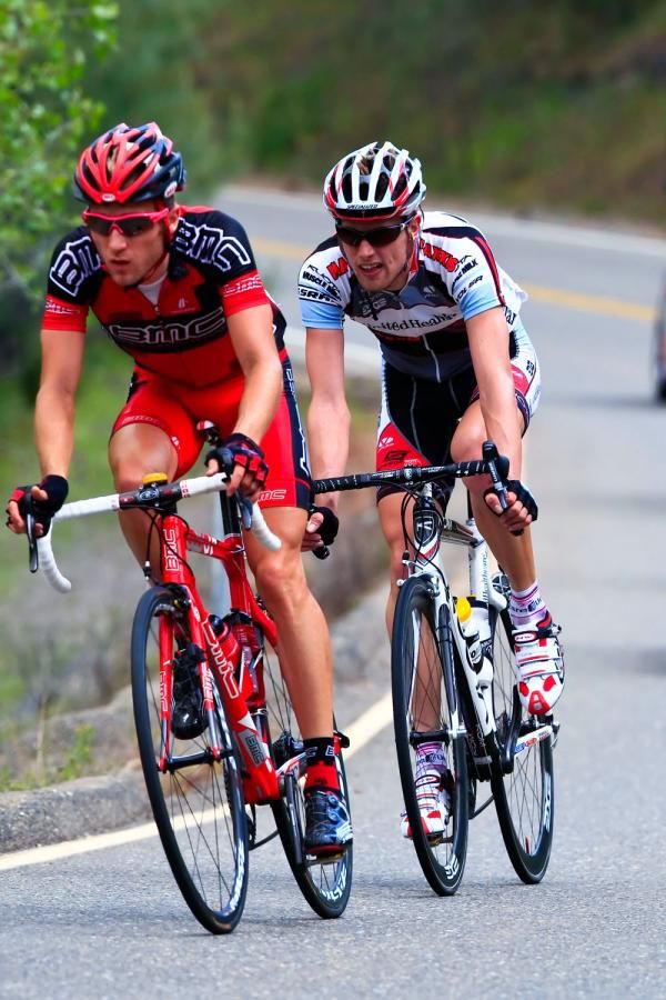 Chad Beyer (BMC Racing Team) and Marc De Maar (United Healthcare)
