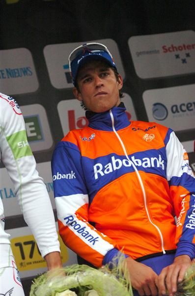 Theo Bos (Rabobank) on the podium