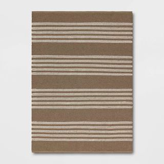 Striped Hand-Loom Outdoor Area Rug