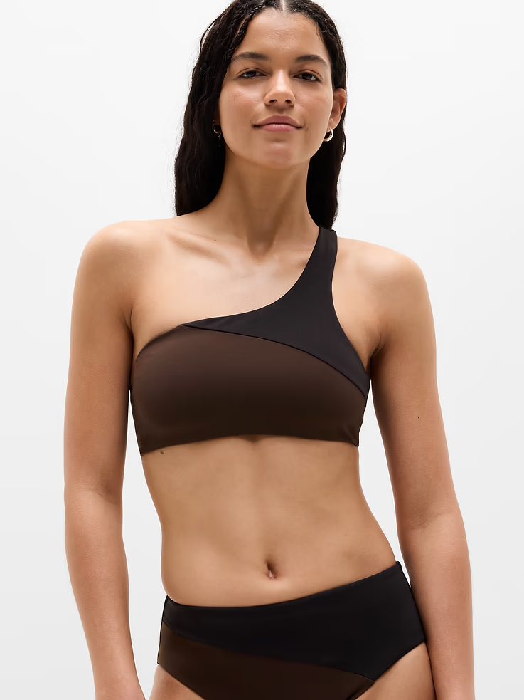 athleta, Shoreline Asymmetrical Bikini Top