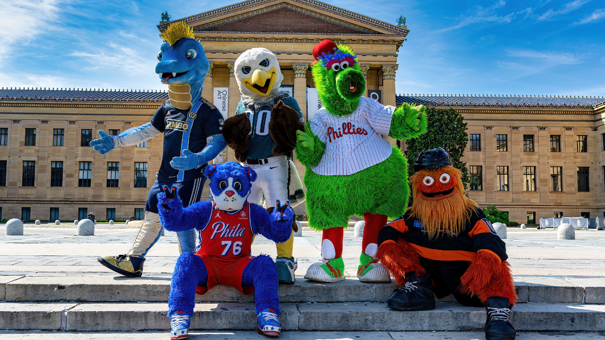 Philadelphia professional sports team mascots