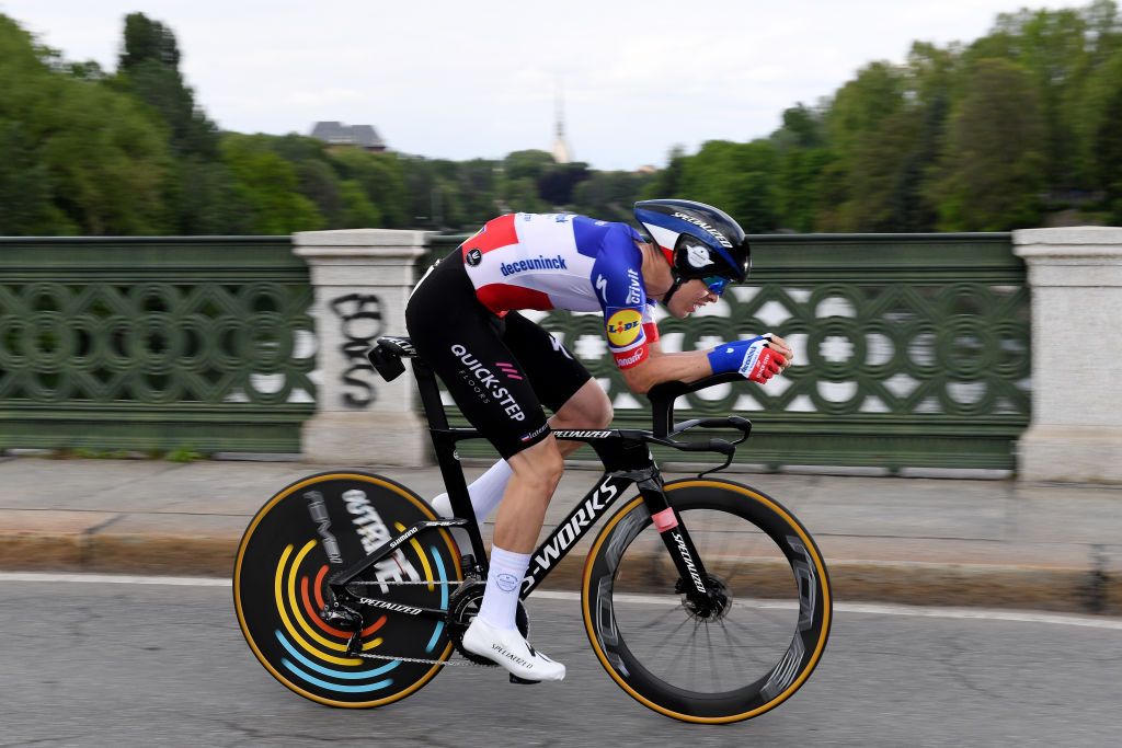 TURIN ITALY MAY 08 Remi Cavagna of France and Team Deceuninck QuickStep during the 104th Giro dItalia 2021 Stage 1 a 86km Individual Time Trial stage from Torino to Torino ITT girodiitalia Giro on May 08 2021 in Turin Italy Photo by Tim de WaeleGetty Images