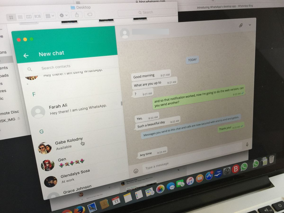 using whatsapp on mac computer