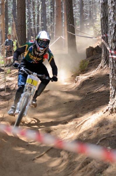 Andrew Neethling (South Africa) on his way to winning the African Continental Downhill Championship