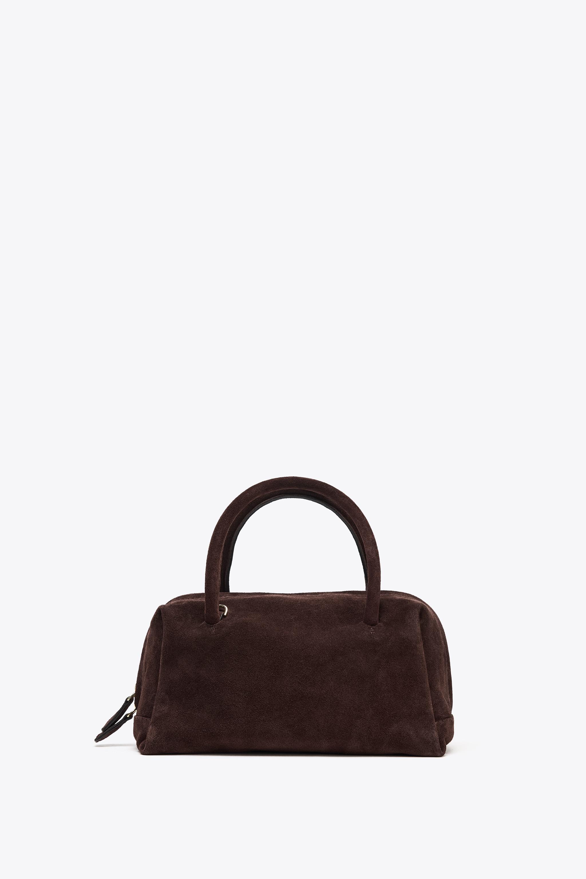 Split Leather Bowling Bag