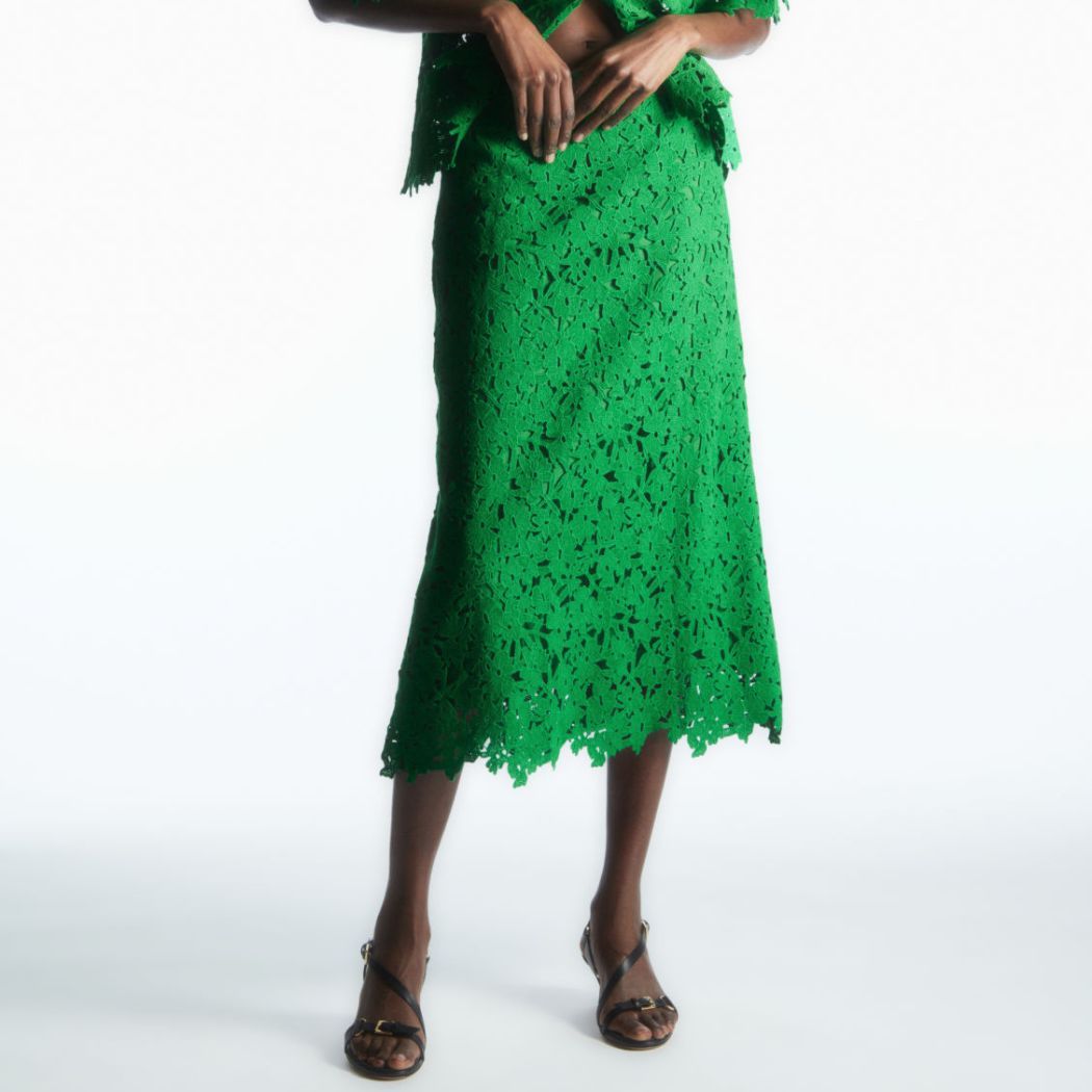 COS Broderie Anglaise Midi Skirt