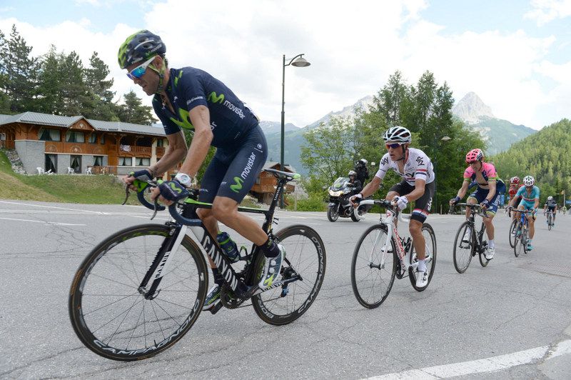 Alejandro Valverde (Movistar) cracked today