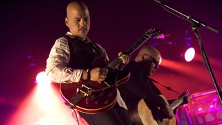 Joey Santiago (L) and Black Francis of Pixies perform in support of the band's "Head Carrier" release at Saenger Theatre on May 3, 2017 in New Orleans, Louisiana.