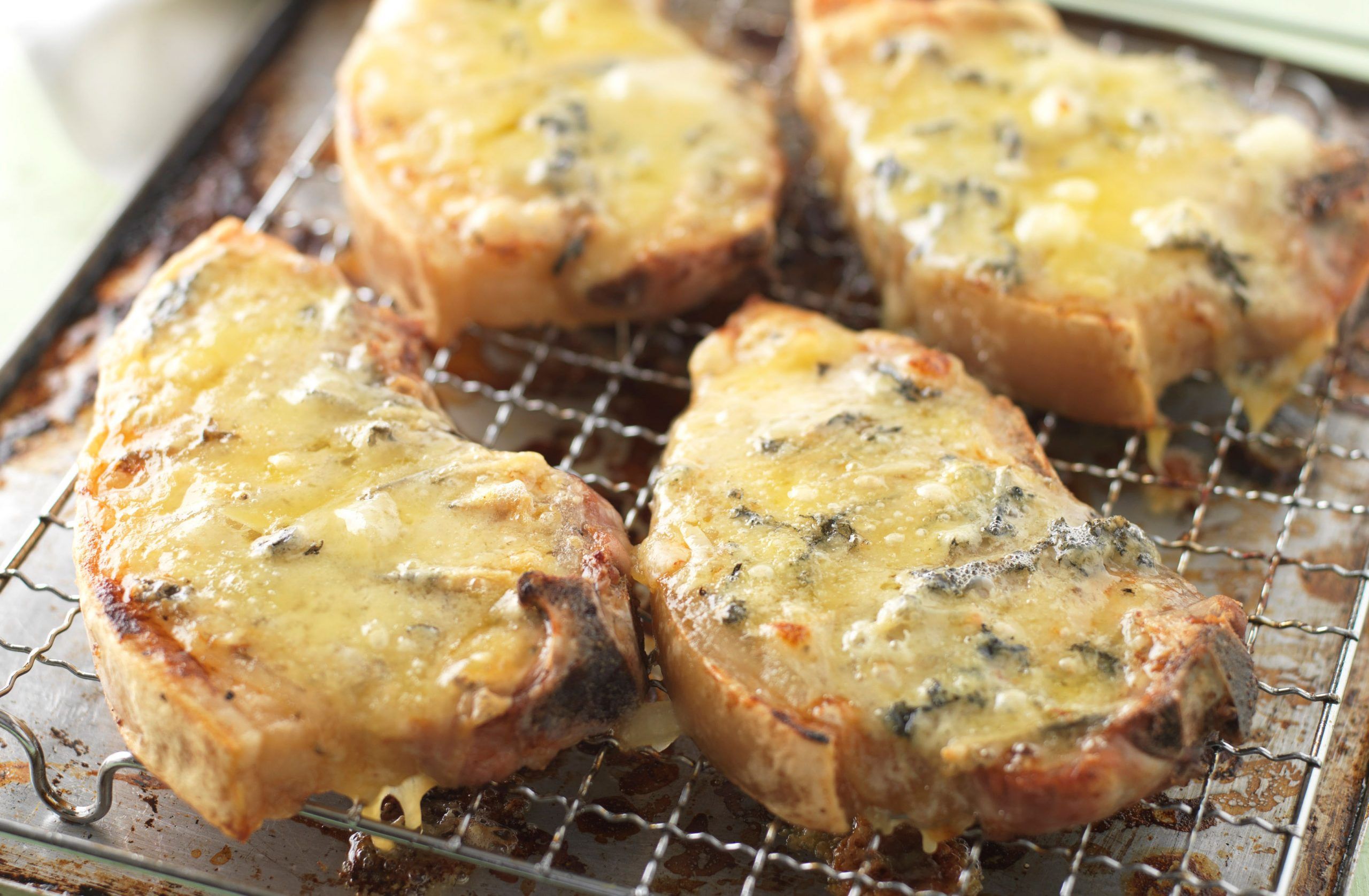 Pork and Stilton melts recipe