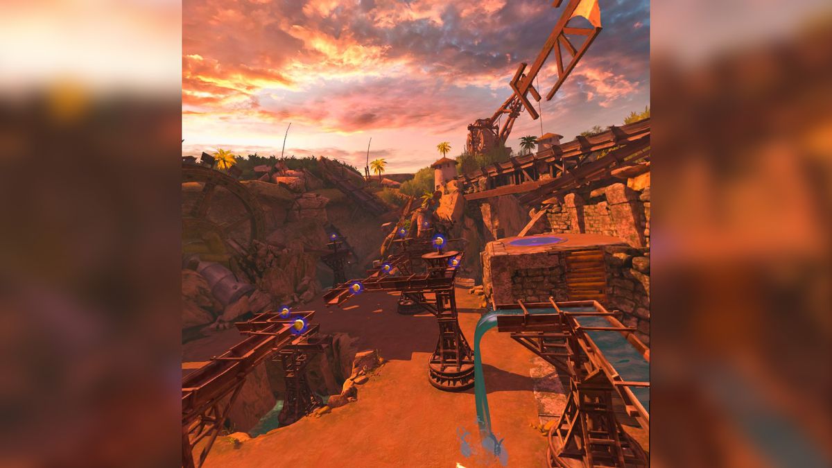 A screenshot from Asgard's Wrath 2 running on a Meta Quest 3