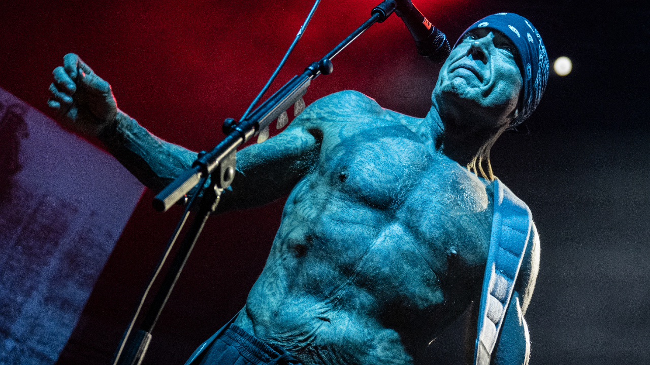 Evan Seinfeld of Biohazard onstage in 2025