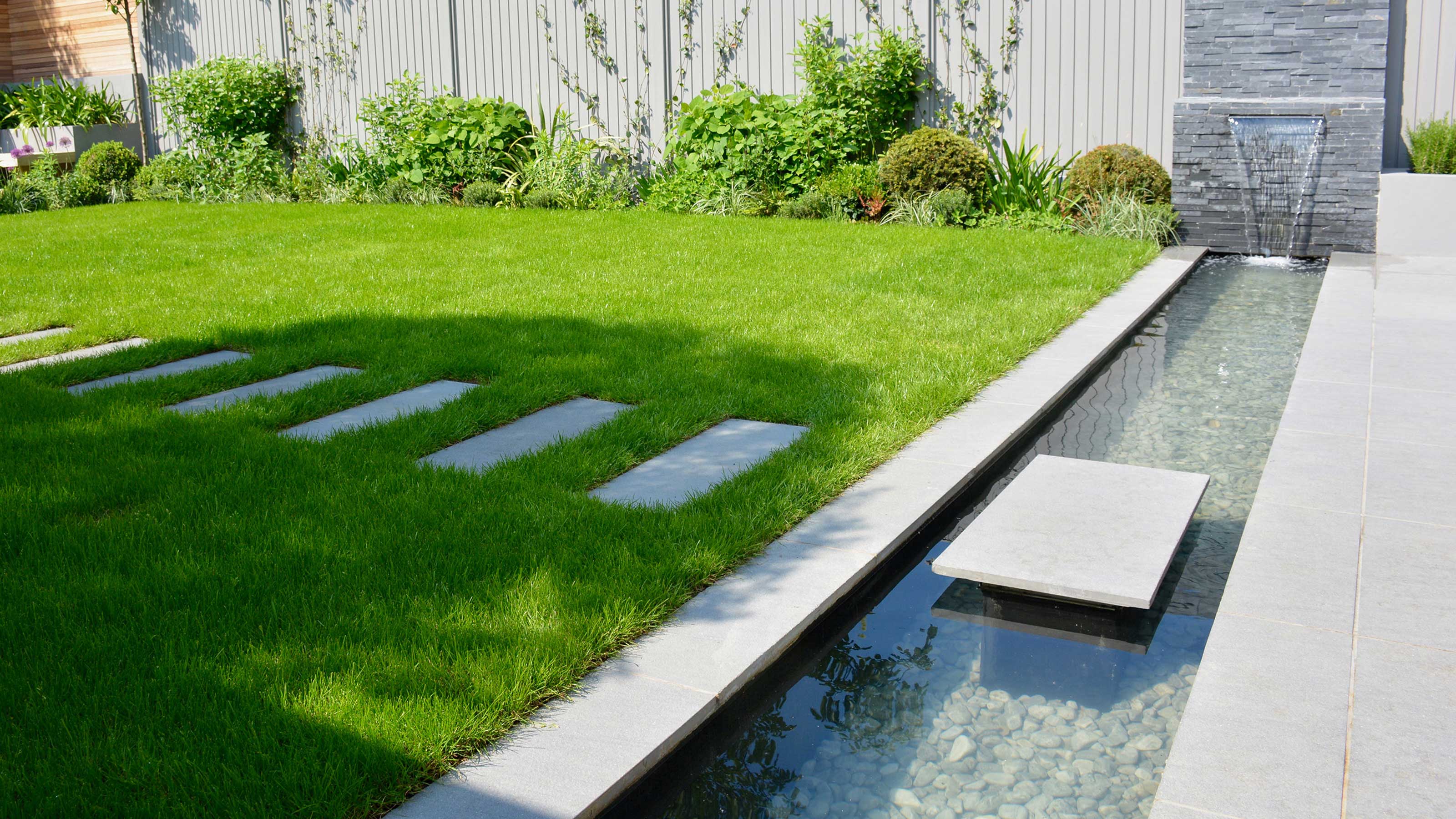 stone slabs in grass