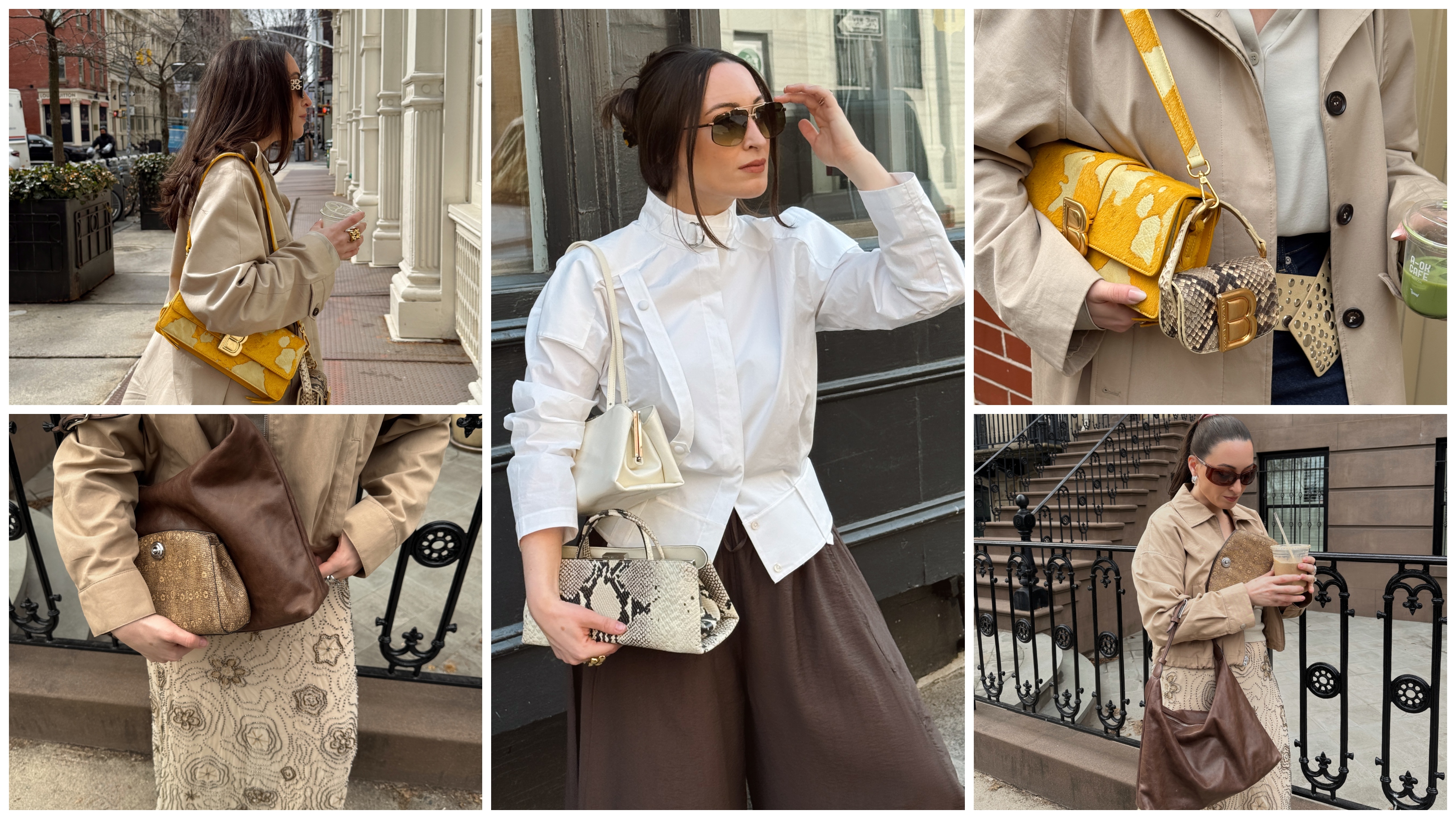 Bella Gerard wearing double bags