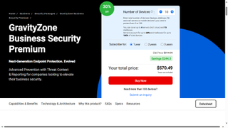 Bitdefender GravityZone Business Security Premium pricing
