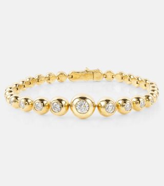 Audrey Graduated 18kt Gold Tennis Bracelet With Diamonds