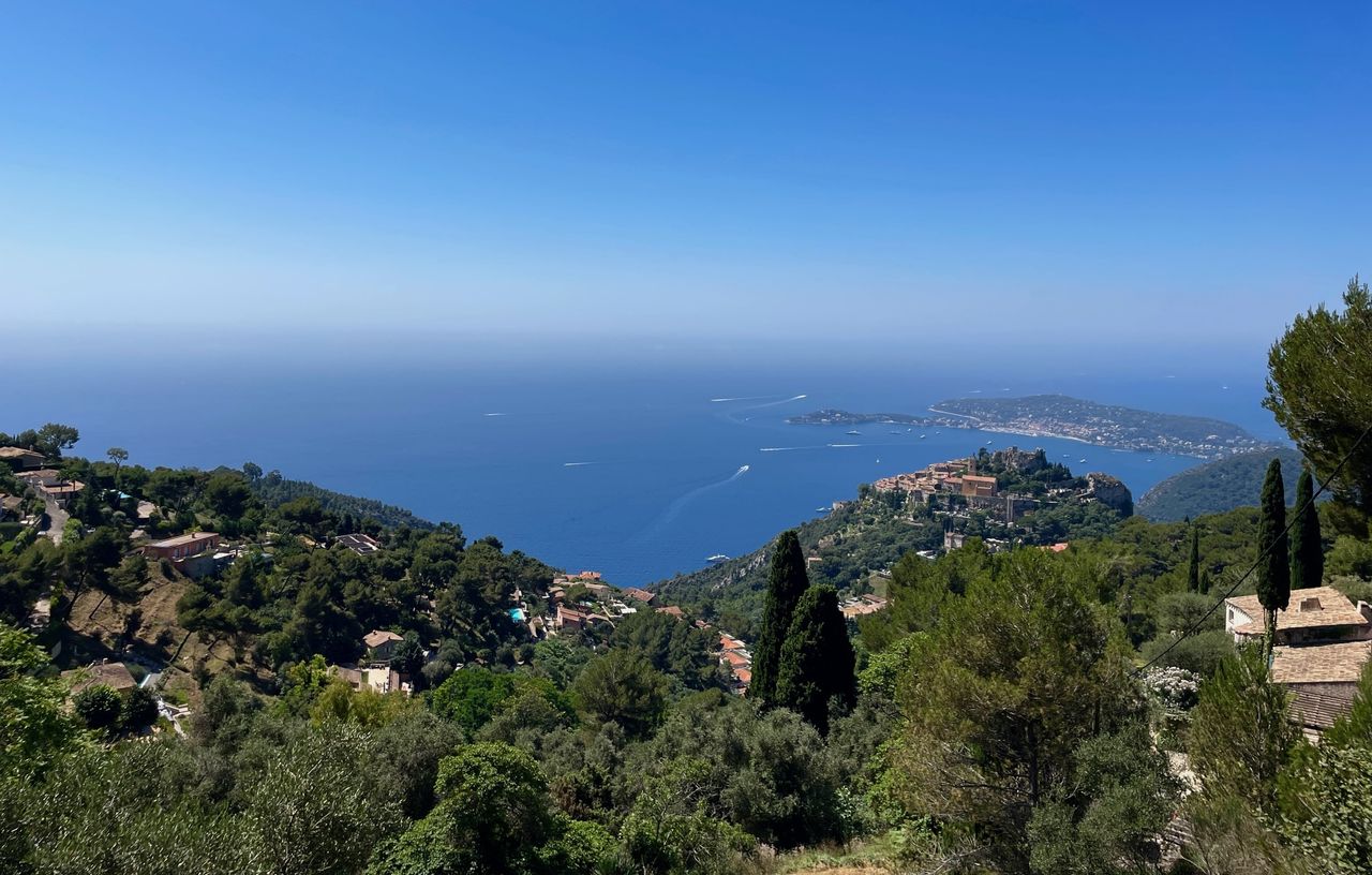The view of the Mediterranean sea from atop Col de Eze