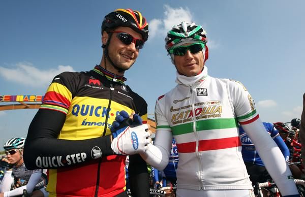Tom Boonen and Filippo Pozzato are friends as well as rivals