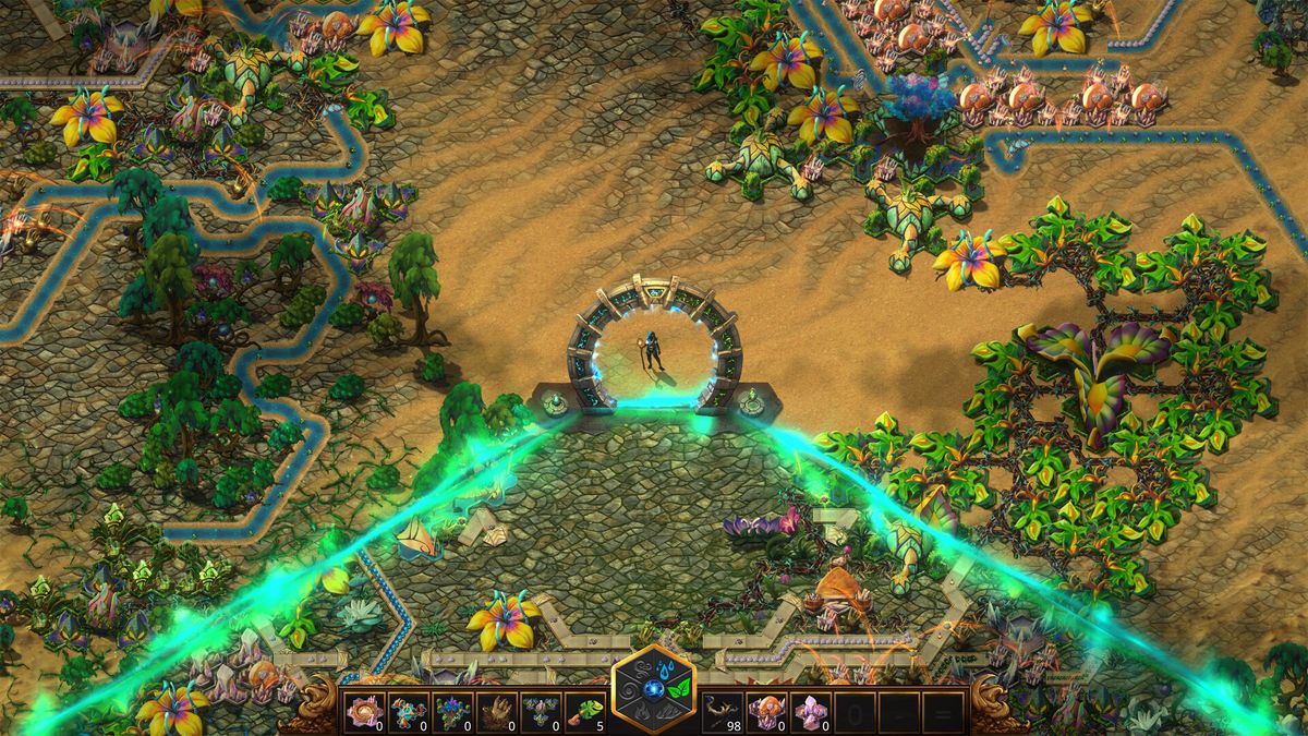 Pre-release screenshot of fantasy factory building game MoteMancer